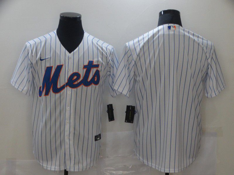 Men New York Mets Blank White Game Nike MLB Jerseys->new york mets->MLB Jersey